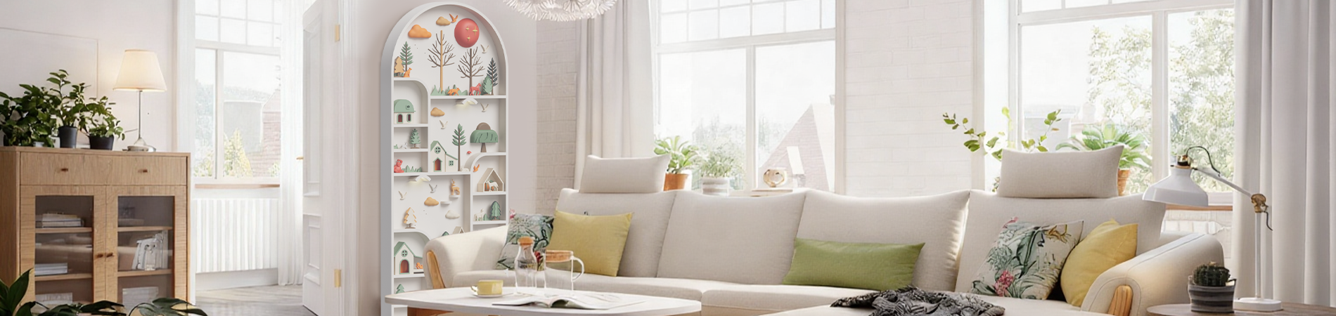 a Fairytale World Grows on the Wall