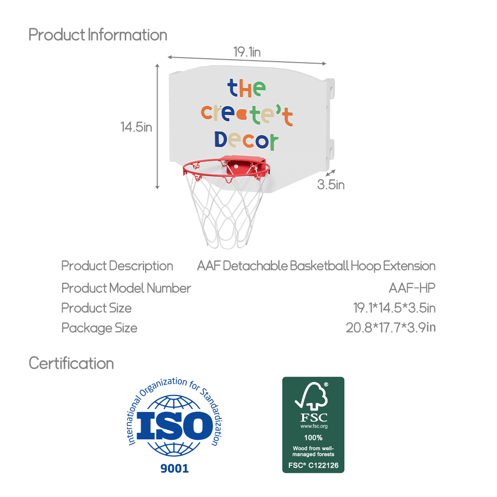 AAF Detachable Basketball Hoop Extension